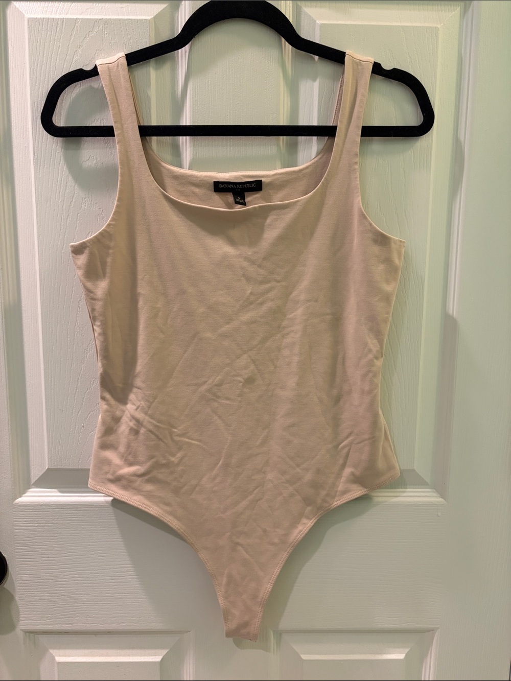 Banana Republic Neutral Beige Scoop-Neck Bodysuit
